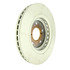 120.40092 by CENTRIC - Disc Brake Rotor - Front, 12.5 in. O.D, Vented Design, 5 Lugs, Coated Finish