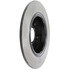 120.40093 by CENTRIC - Disc Brake Rotor - Rear, 11.1 in. O.D, Solid Design, 5 Lugs, Coated Finish