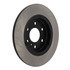 120.66062 by CENTRIC - Disc Brake Rotor - Rear, 11.81 in. OD, Solid Design, 6 Lug Holes, Coated Finish