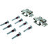 104.13710 by CENTRIC - Posi Quiet Semi-Metallic Brake Pads with Hardware