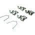 Centric 105.04000 Disc Brake Pad Set Posi Quiet Ceramic Brake Pads with Shims and Hardware