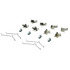 105.04761 by CENTRIC - Posi Quiet Ceramic Brake Pads with Shims and Hardware