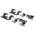 105.07870 by CENTRIC - Posi Quiet Ceramic Brake Pads with Shims and Hardware