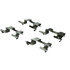 Centric 105.10390 Disc Brake Pad Set Posi Quiet Ceramic Brake Pads with Shims and Hardware
