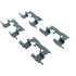 104.08221 by CENTRIC - Posi Quiet Semi-Metallic Brake Pads with Hardware