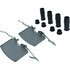 104.11510 by CENTRIC - Posi Quiet Semi-Metallic Brake Pads with Hardware