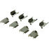 104.10210 by CENTRIC - Posi Quiet Semi-Metallic Brake Pads with Hardware