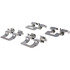 105.16980 by CENTRIC - Posi Quiet Ceramic Brake Pads with Shims and Hardware