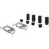 Centric 105.16100 Disc Brake Pad Set Posi Quiet Ceramic Brake Pads with Shims and Hardware