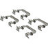 105.18150 by CENTRIC - Posi Quiet Ceramic Brake Pads with Shims and Hardware