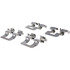 105.18410 by CENTRIC - Posi Quiet Ceramic Brake Pads with Shims and Hardware