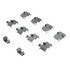 102.06800 by CENTRIC - C-Tek Semi-Metallic Brake Pads with Shims