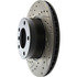 127.34045R by CENTRIC - Slotted Drilled Rotor