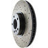 Centric 127.34096CL Disc Brake Rotor Sportstop Cryo Drilled & Slotted Rotor, Left