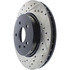 127.35036R by CENTRIC - Slotted Drilled Rotor