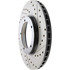 127.37001L by CENTRIC - Slotted Drilled Rotor