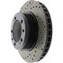 127.37025R by CENTRIC - Slotted Drilled Rotor