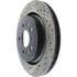 127.38019R by CENTRIC - Slotted Drilled Rotor