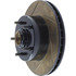 Centric 126.62000CSR Disc Brake Rotor and Hub Assembly Cryo Sport Slotted Rotor, Right