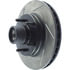 Centric 126.62013CSR Disc Brake Rotor and Hub Assembly Cryo Sport Slotted Rotor, Right
