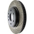 Centric 127.66069CL Disc Brake Rotor Sportstop Cryo Drilled & Slotted Rotor, Left