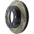 127.67024R by CENTRIC - Slotted Drilled Rotor