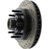 Centric 127.67030CR Disc Brake Rotor and Hub Assembly Sportstop Cryo Drilled & Slotted Rotor, Right