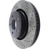 Centric 127.67064CL Disc Brake Rotor Sportstop Cryo Drilled & Slotted Rotor, Left