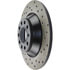 Centric 128.33104L Disc Brake Rotor Cross Drilled Rotor