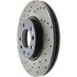 Centric 128.61088CR Disc Brake Rotor Sportstop Cryo Sport Drilled Rotor, Right