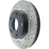 Centric 127.40056CL Disc Brake Rotor Sportstop Cryo Drilled & Slotted Rotor, Left