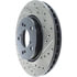Centric 127.40064CL Disc Brake Rotor Sportstop Cryo Drilled & Slotted Rotor, Left