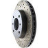 Centric 127.42041CL Disc Brake Rotor Sportstop Cryo Drilled & Slotted Rotor, Left
