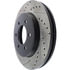 Centric 127.65100CR Disc Brake Rotor Sportstop Cryo Drilled & Slotted Rotor, Right