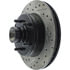 Centric 127.66016CR Disc Brake Rotor and Hub Assembly Sportstop Cryo Drilled & Slotted Rotor, Right