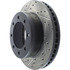 127.65112R by CENTRIC - Slotted Drilled Rotor