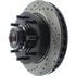 Centric 127.66027R Disc Brake Rotor and Hub Assembly Slotted Drilled Rotor