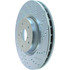 Centric 227.47022L Disc Brake Rotor Select Sport Drilled & Slotted Rotor, Left