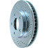 227.62057L by CENTRIC - Select Sport Drilled & Slotted Rotor, Left