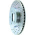 Centric 227.63039R Disc Brake Rotor Select Sport Drilled & Slotted Rotor, Right