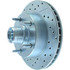 Centric 227.65040R Disc Brake Rotor and Hub Assembly Select Sport Drilled & Slotted Rotor, Right
