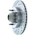 Centric 227.65055R Disc Brake Rotor and Hub Assembly Select Sport Drilled & Slotted Rotor, Right