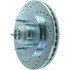 227.65081R by CENTRIC - Select Sport Drilled & Slotted Rotor, Right