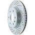 Centric 227.66069R Disc Brake Rotor Select Sport Drilled & Slotted Rotor, Right