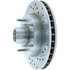 227.67028R by CENTRIC - Select Sport Drilled & Slotted Rotor, Right