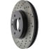 Centric 128.62068CR Disc Brake Rotor Sportstop Cryo Sport Drilled Rotor, Right