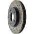 Centric 128.63068CL Disc Brake Rotor Sportstop Cryo Sport Drilled Rotor, Left