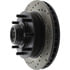 Centric 128.66027CR Disc Brake Rotor and Hub Assembly Sportstop Cryo Sport Drilled Rotor, Right