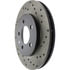 Centric 128.67039CL Disc Brake Rotor Sportstop Cryo Sport Drilled Rotor, Left