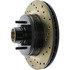 Centric 128.80003CL Disc Brake Rotor and Hub Assembly Sportstop Cryo Sport Drilled Rotor, Left